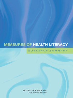 cover image of Measures of Health Literacy